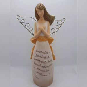 Angel Figurine with Inspirational Quote